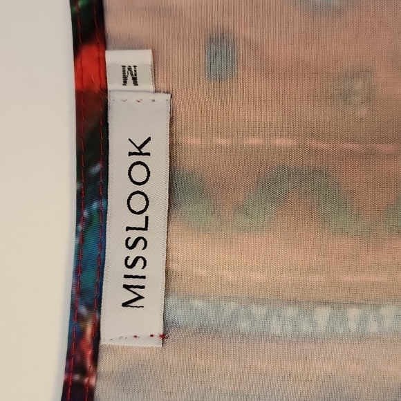 Misslook Abstract Lightweight Top - Picture 3 of 5